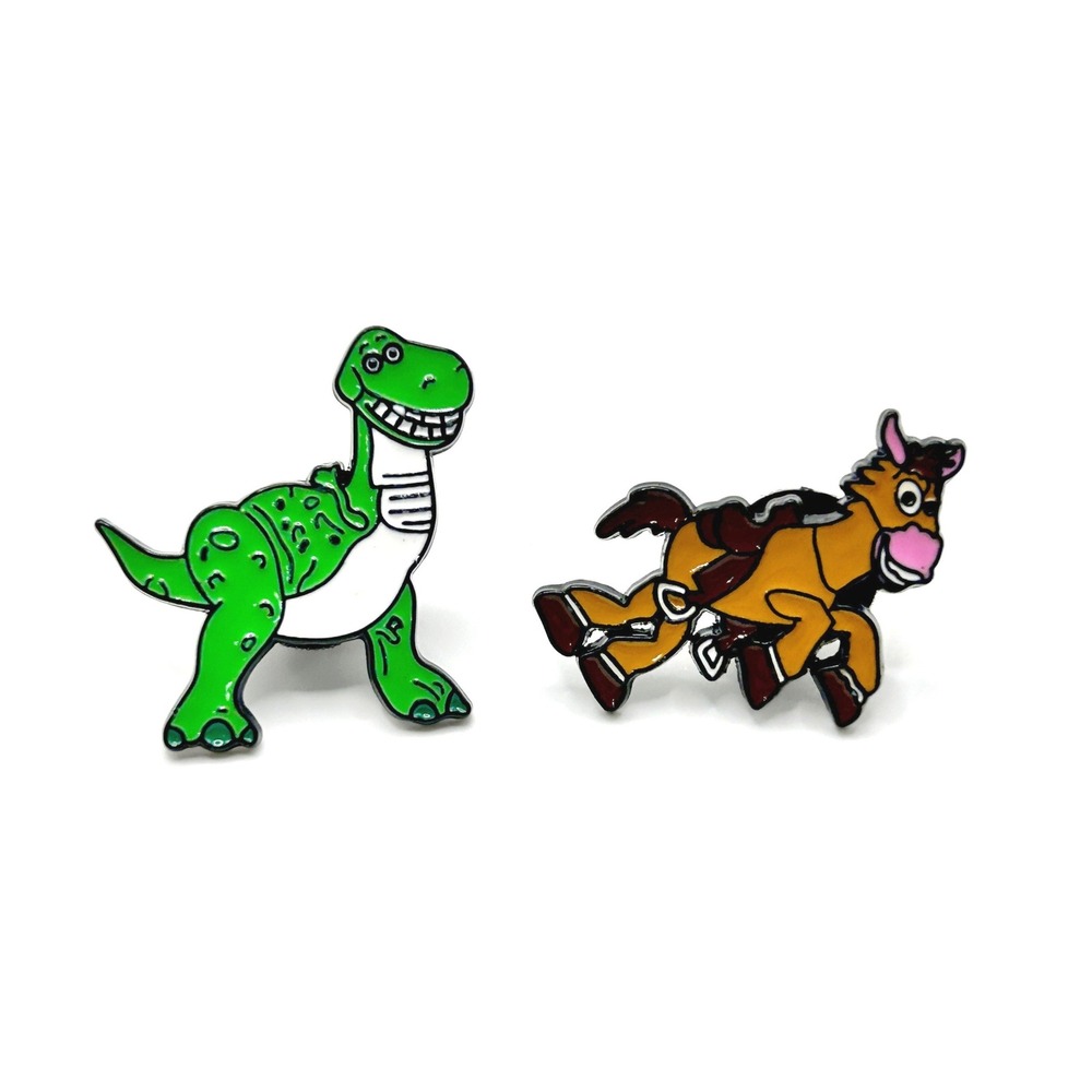 Rex Bullseye Disney Pin Set Unisex OS Multi Toy Story Enamel Lapel Hat Jewelry